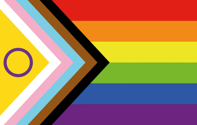 Inclusive rainbow flag