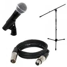 Shure SM58 microphone de chant avec câble et pied de microphone